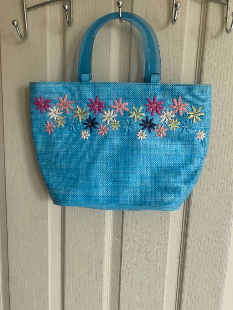 embroidery Woven handbag 