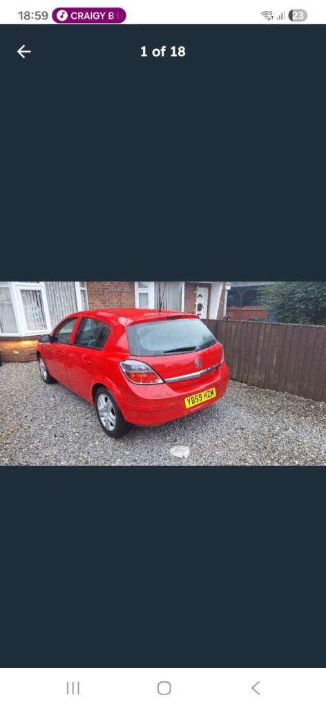 Vauxhall, ASTRA, Hatchback, 2009, Manual, 1364 (cc), 5 doors