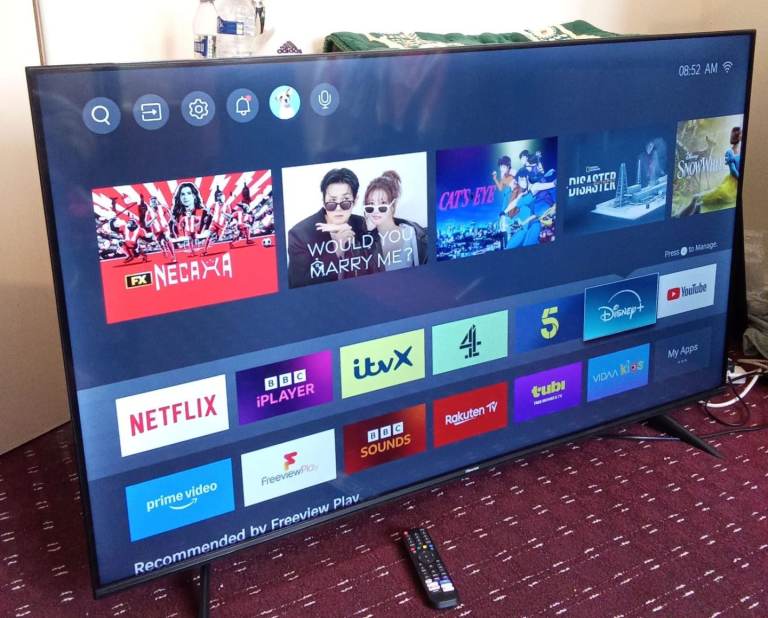 Hisense smart 58 INCH 4K ULTRA HD SLIM LIGHTWEIGHT tv