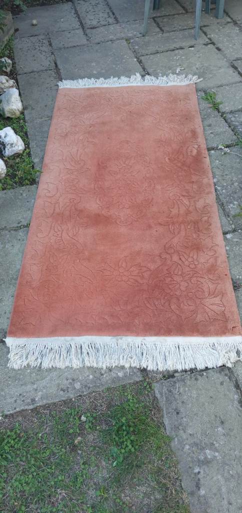 Washed Chinese Hearth Rug