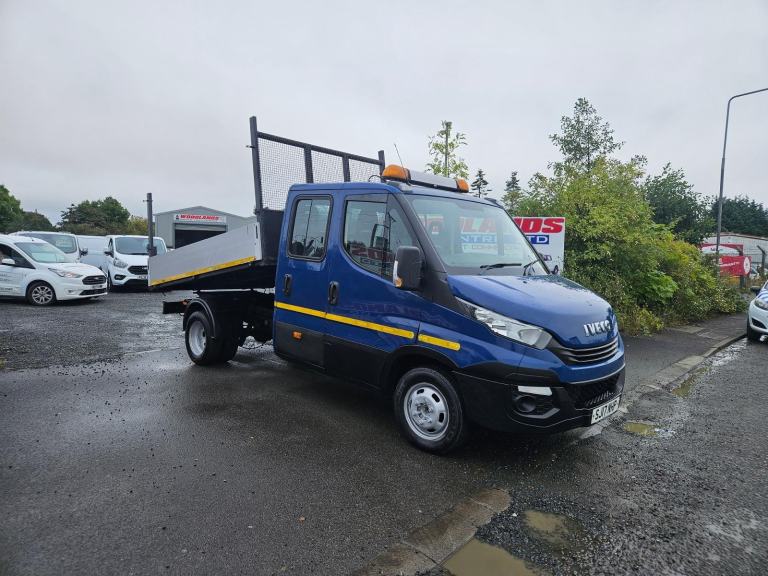 2017 ON 17 PLATE IVECO DAILY 35C12D CREW CAB TIPPER PICKUP ULEZ FREE ZONE
