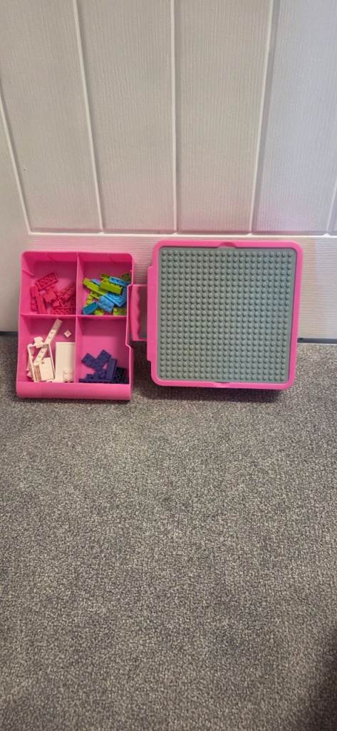 Pink Creative Peg Board with Storage Box and Pegs