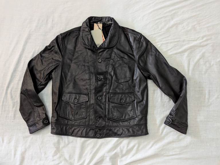 Levis Vintage Clothing LVC - Mens Menlo Cossack Leather Jacket Size XL
