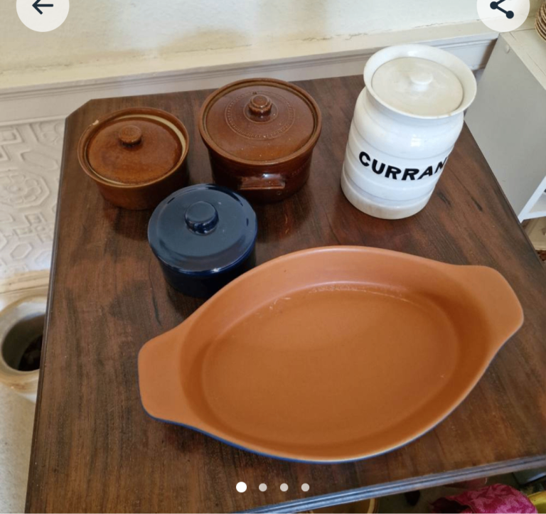 Selection of stoneware jars