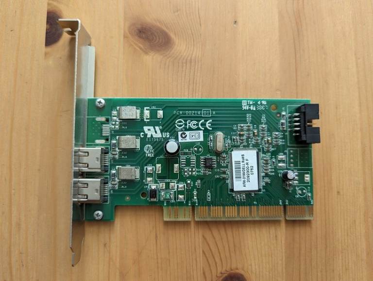 FireWire IEEE 1394 Card AFW-2100 2 Ports