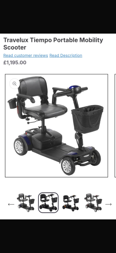 Travelux Tiempo collapsing Scooter