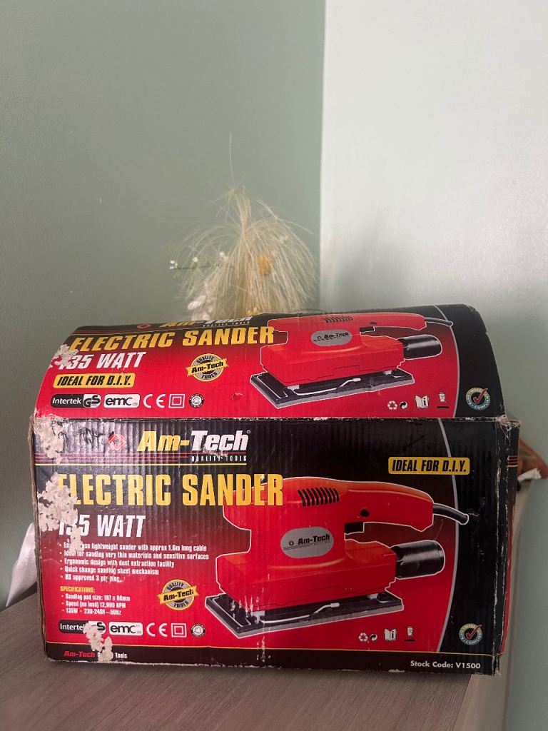 Am-Tech 135 Watt Electric Sander - Brand New in Box