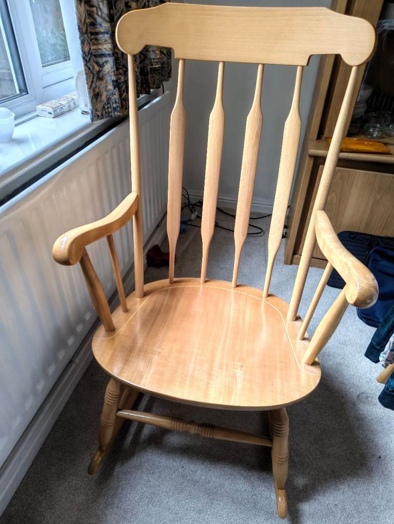 Beech rocking chair