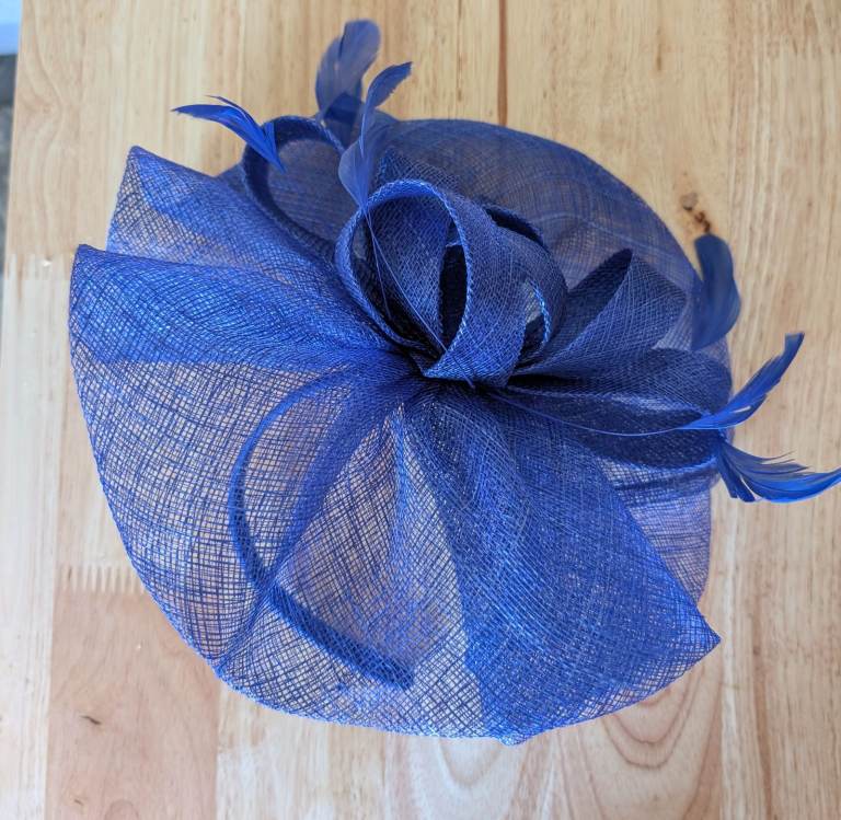 Phase Eight Freeform Bow Fascinator in Azure Blue