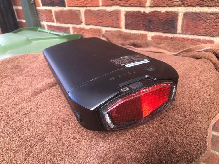 Electric Bike Battery Pack Rear Rack Used Not Working Sold for Parts Spares repair