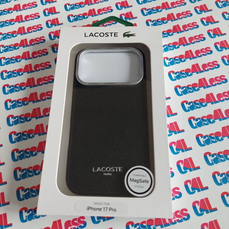 LACOSTE iPhone 17 Pro MagSafe Case – Brand New, Black