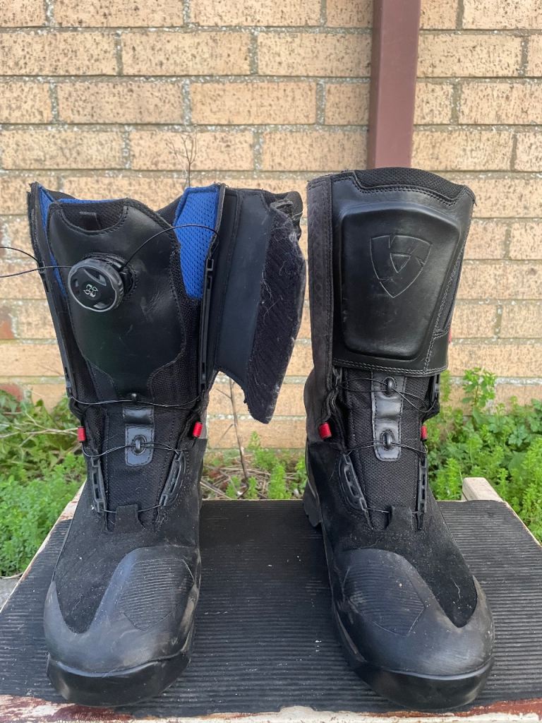 Revit Discovery Outdry Motorcycle Boots  UK 8 Waterproof Black Grey