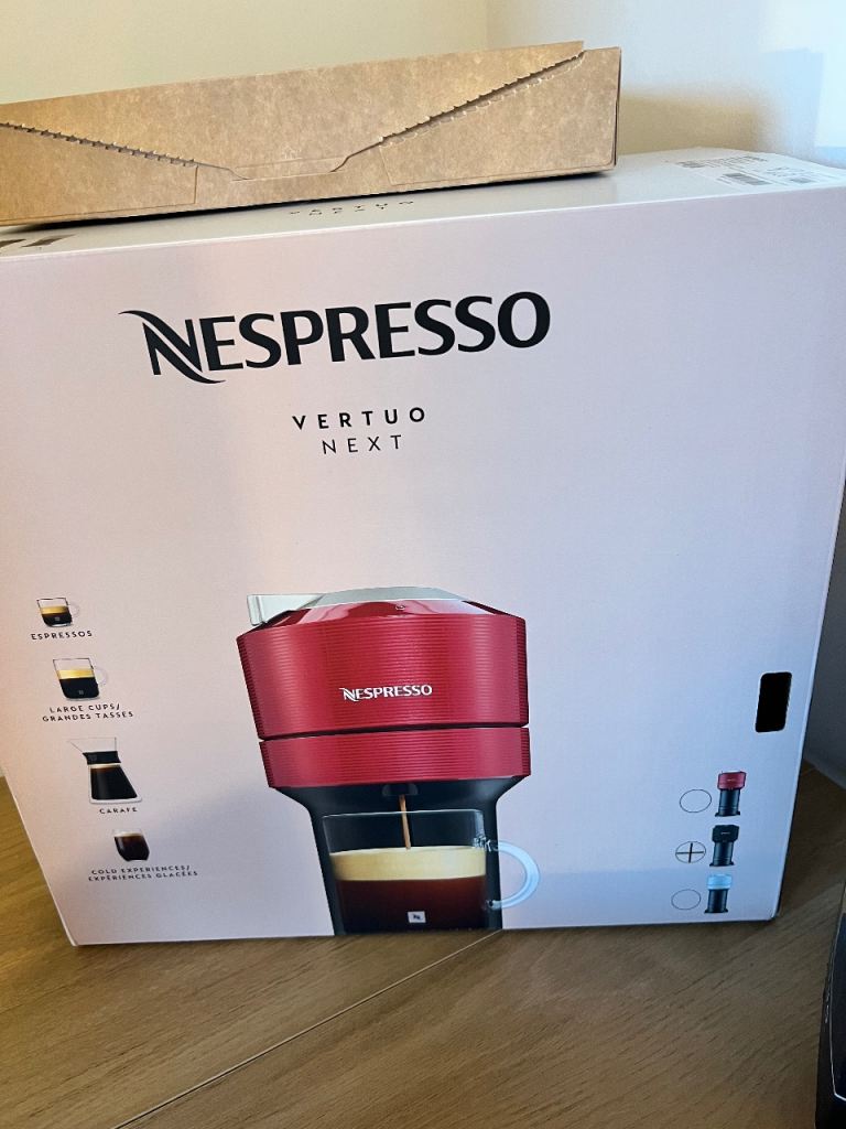 Nespresso Vertuo Next Coffee Machine - Red with accessories, £80.00 for ...