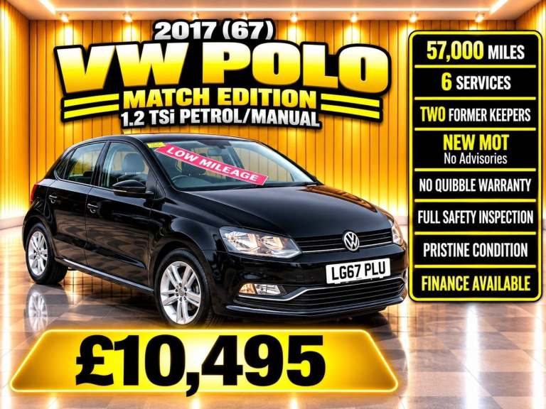 2017 Volkswagen Polo 1.2 TSI Match Edition 5dr HATCHBACK Petrol Manual