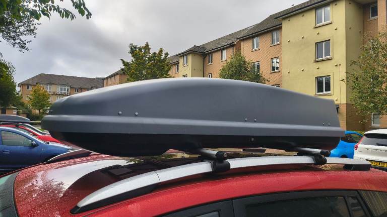 Halfords Roof Box & Roof Bars Bundle – 2014 Toyota Verso Fit