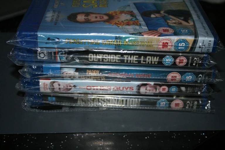 Bundle of 5 Brand New Blu-ray Movies, Still Sealed