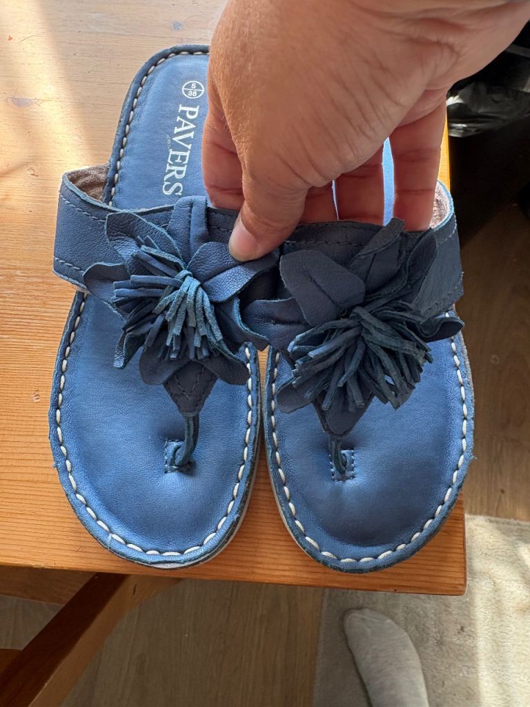Pavers Blue Sandals – Good Condition