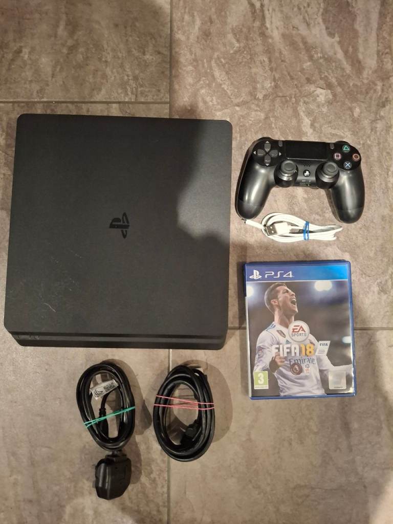 Sony PlayStation 4 Slim with Controller and FIFA 18