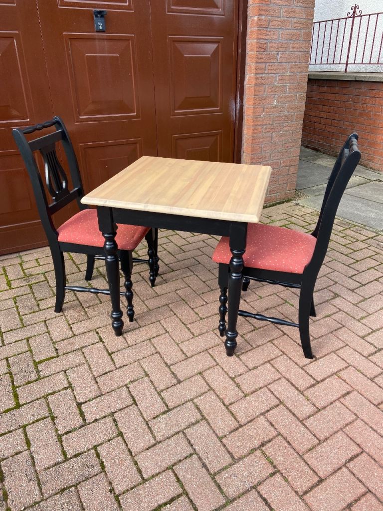 Small Dining Table & Two Chairs