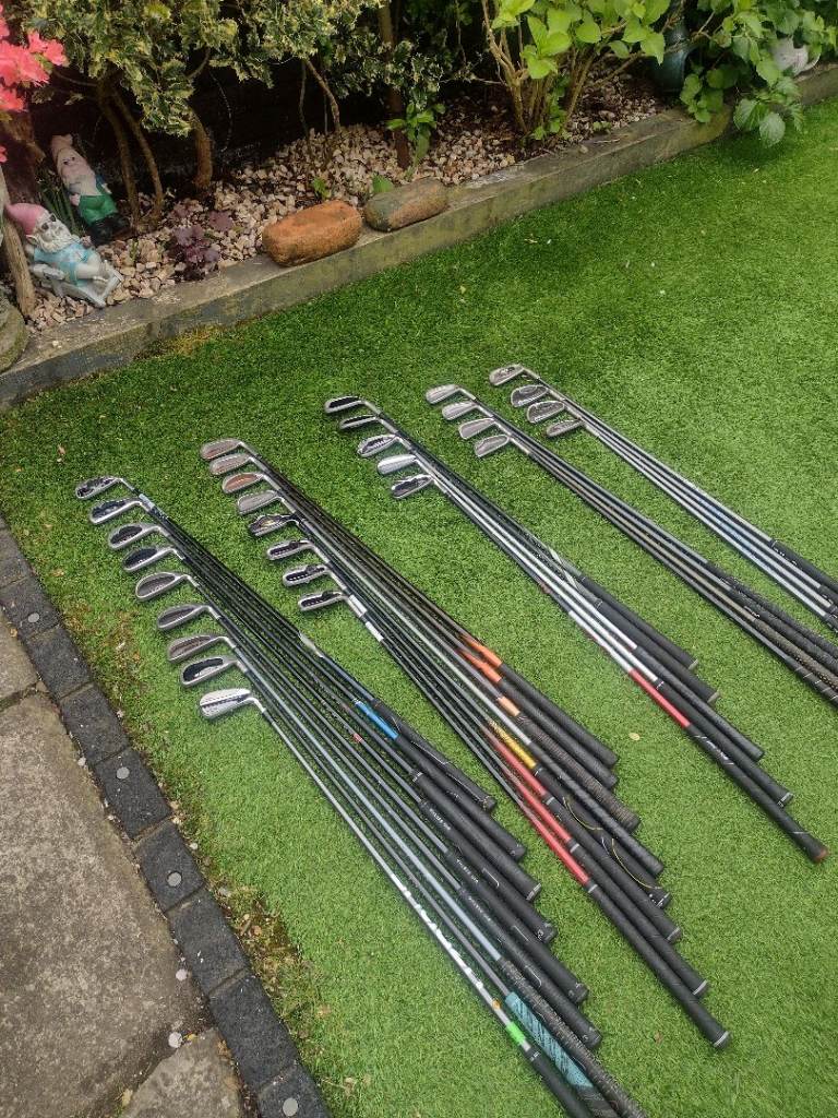 LOADS OF SINGLE SPARE OR REPLACEMENT GRAPHITE GOLF CLUB IRONS. Callaway, TaylorMade, Ping, Titleist,