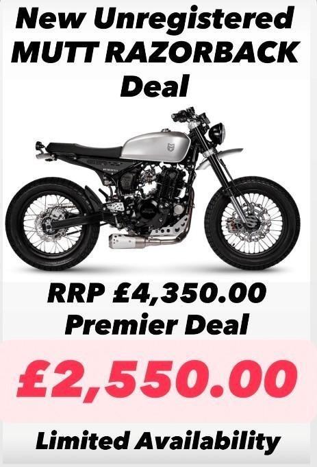 New Unregistered Mutt 250 Razorback Motorcycle  - Save £1600 Exc Premier Offer