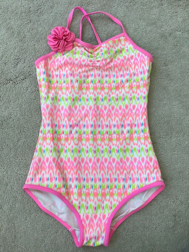 ‘George’ Girls Pink Swimsuit, Ages 7-8 Years