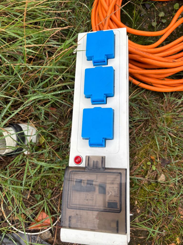 Camping on caravan accessories