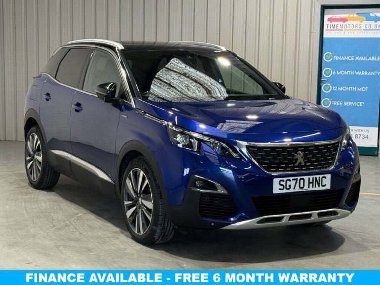 2020 70 PEUGEOT 3008 1.2 PURETECH GT LINE PREMIUM SUV 5DR PETROL MANUAL EURO 6 (