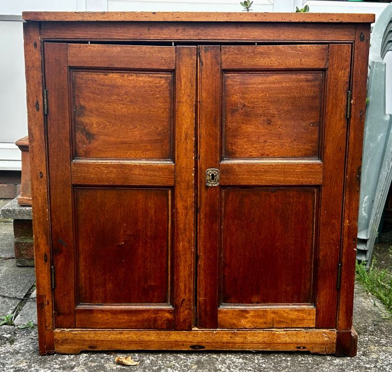 Small Wooden Cabinet with Shelf