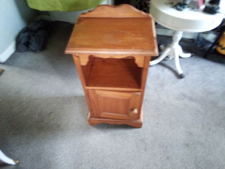 Solid pine bedside table 