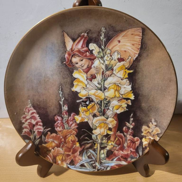 Border Festival of Flower Fairies Collectors Plate by Cecily Mary Barker j1