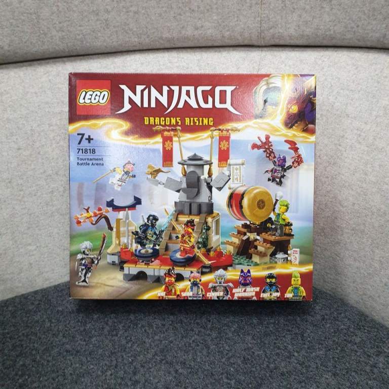 image for New LEGO NINJAGO Tournament Battle Arena Set, Ninja Adventure Toys 71818 Jay & Kai, Dragons Rising