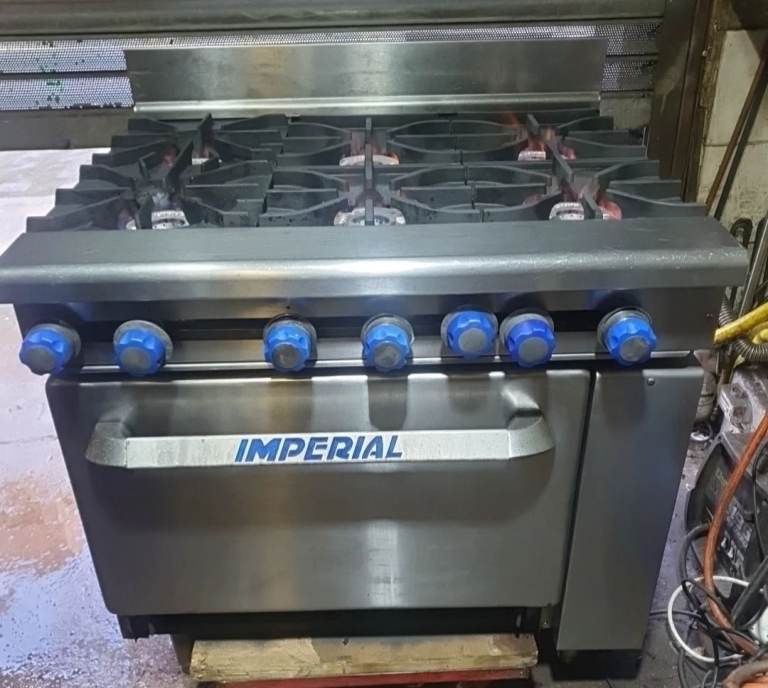 Imperial 6 Burner Cooker Commercial Cooker And Oven Heavy Duty Natural Gas 30/3/26