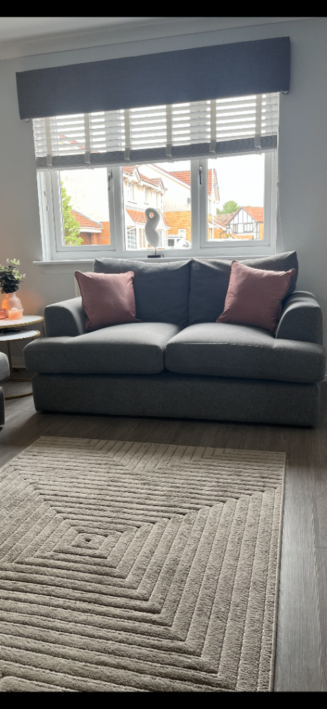 Next Grey Fabric Sofa 3 + 2 seater 