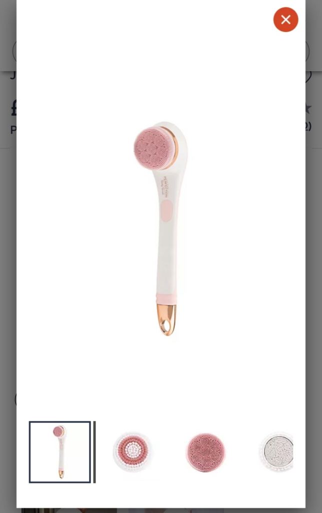 New NuYou bath shower rechargeable body brush - washes, cleanses, exfoliates