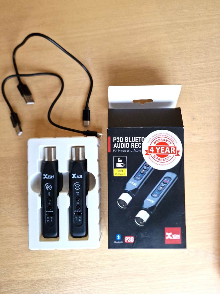 Xvive PD3 Bluetooth Audio Receiver Set