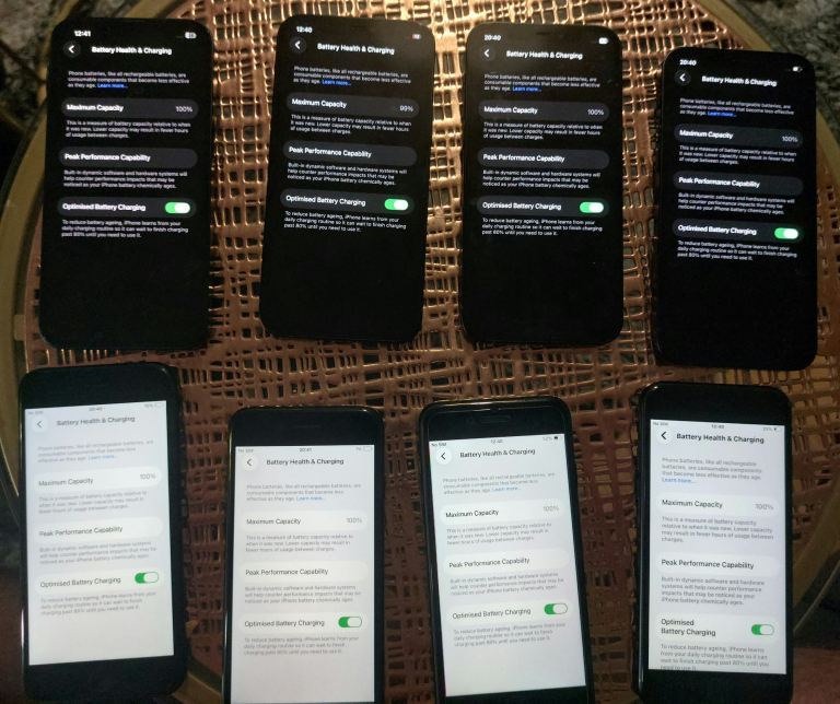 9 x iphones - read description
