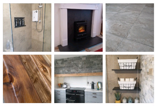 Slate Hearth Mantel Shelves Kitchen Tiles