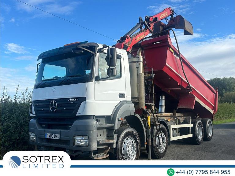 Mercedes-Benz Axor 3236 8 X 4 Tipper with Grab - Euro 3 - GN08BWU