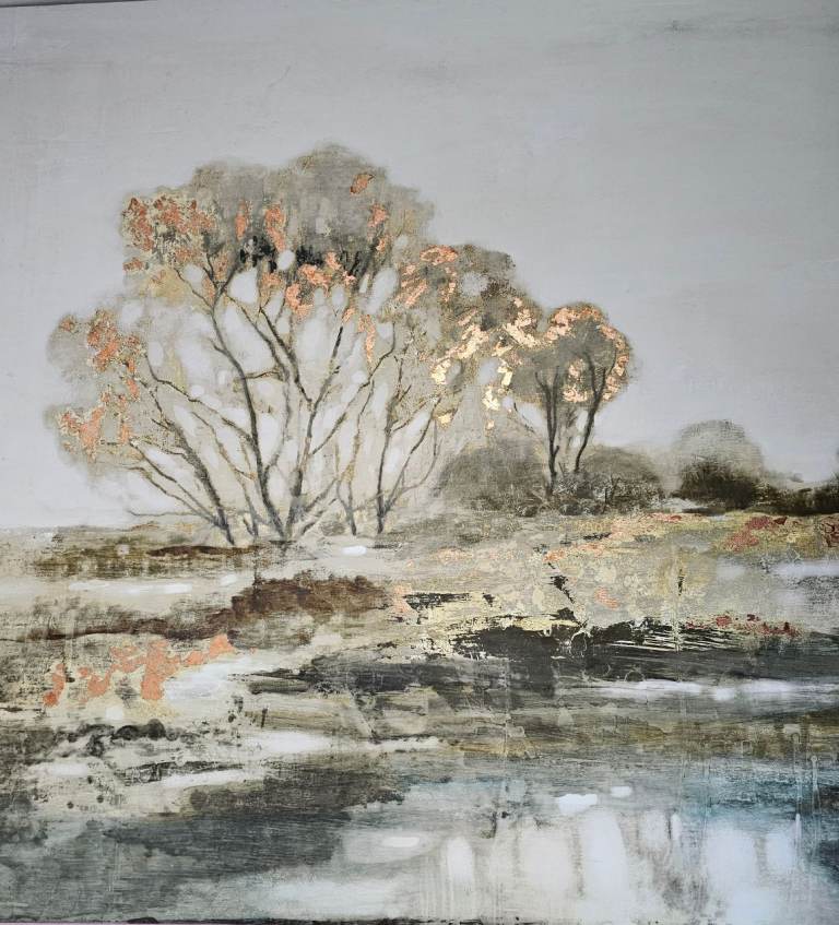 Painting with copper effect 93 cm RRP £45