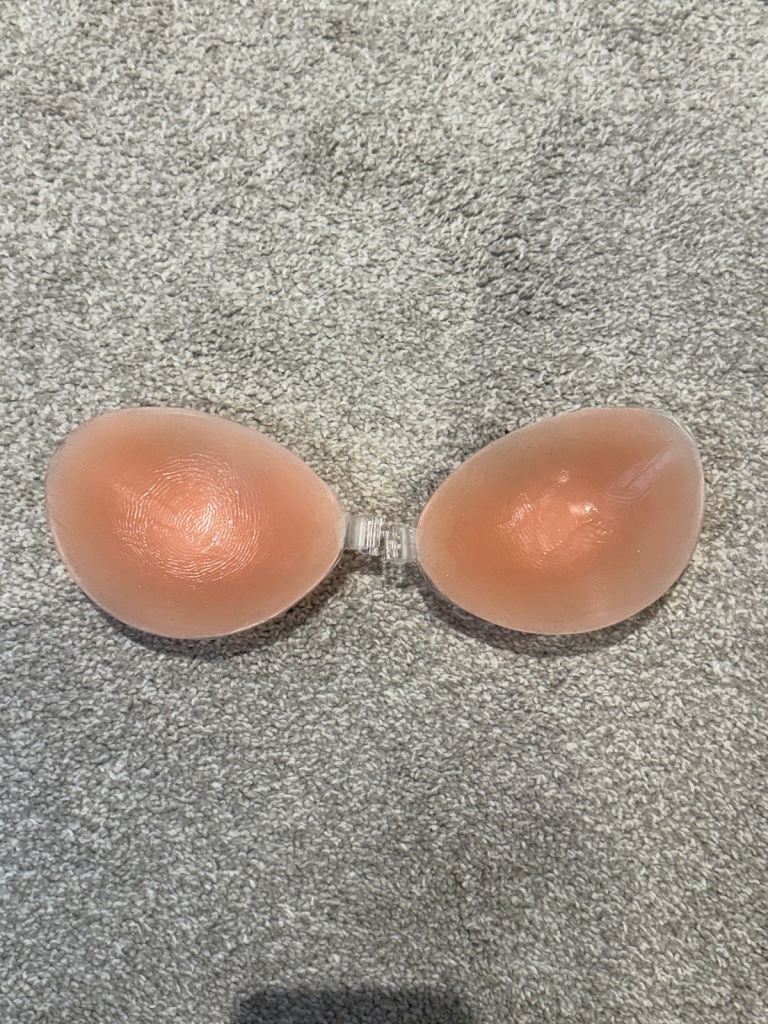 Nude colour sticky bra
