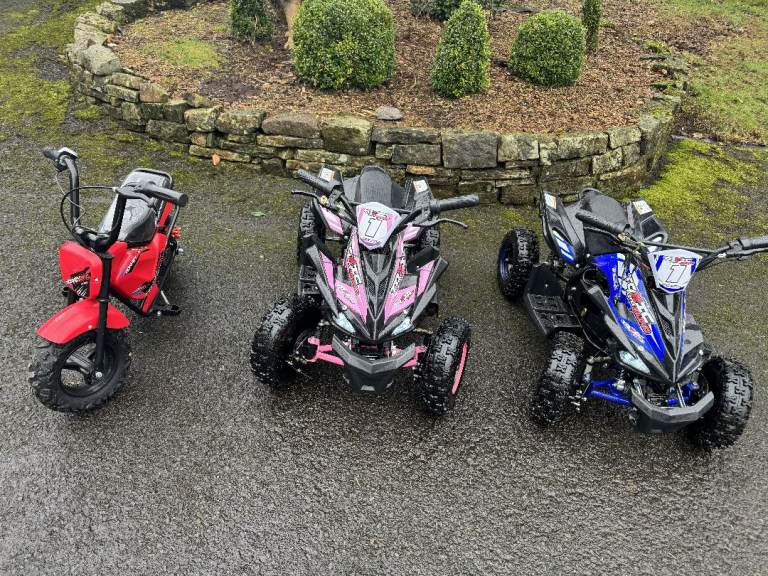 FOR SALE – 2x ELECTRIC QUADS + 1 x MONKEY BIKE 
