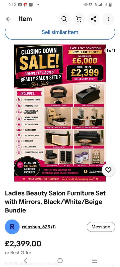 Shop Closeing Down Sale £2399