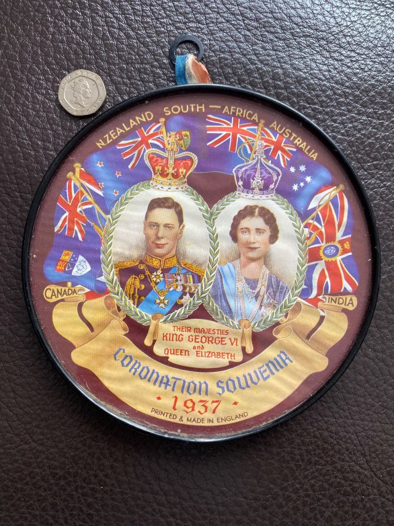 George VI 1937 coronation war plaque.