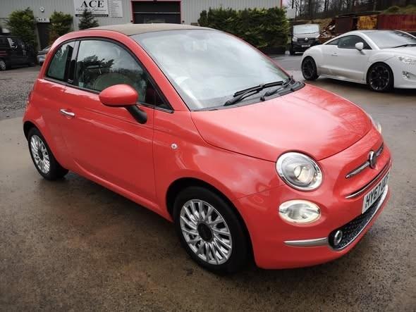 2017 FIAT 500C 1.2 500c 1.2 69hp Lounge Convertible Manual Petrol