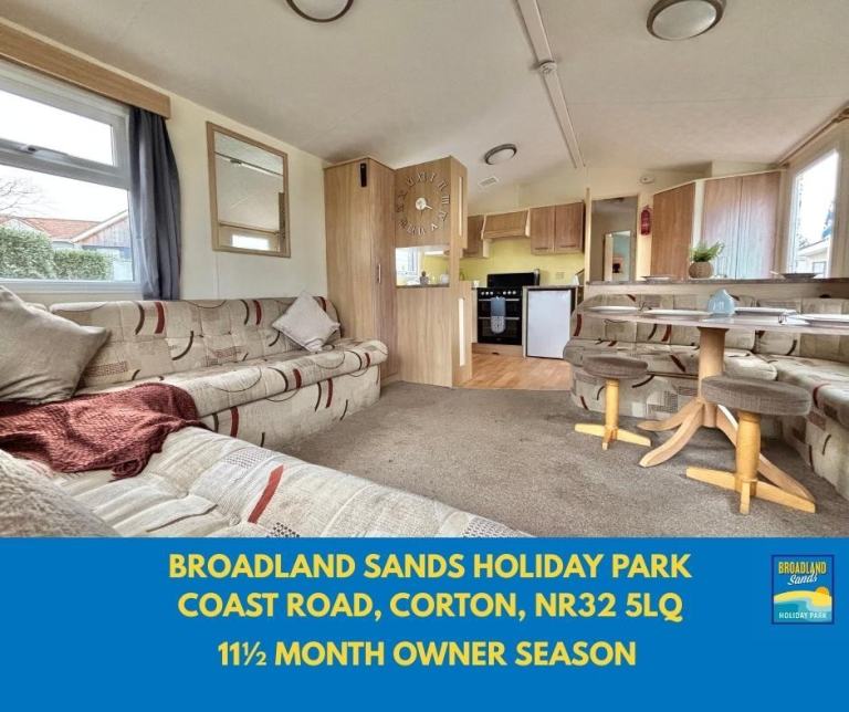 CHEAP STATIC CARAVAN FOR SALE AT BROADLAND SANDS HOLIDAY PARK 