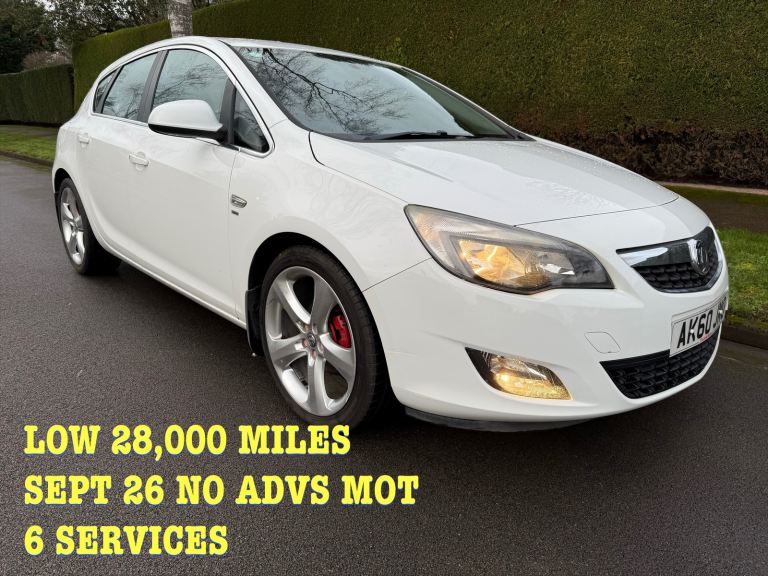 VAUXHALL ASTRA 1.6 SRI 3 MTH WARTY 28,000MLS 6 SVCS NO ADVS MOT 50MPG 5 DRS 1 OWNER