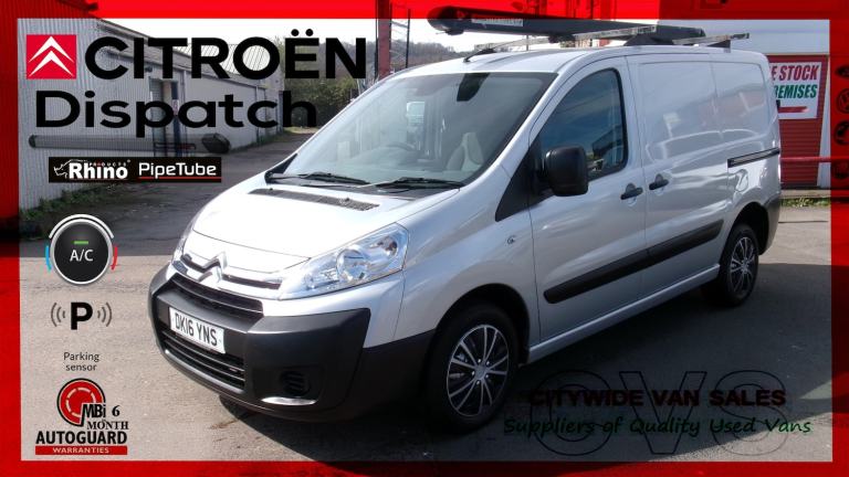 2016 Citroen Dispatch 1000 1.6 HDi 90 H1 Van Enterprise NO VAT PANEL VAN Diesel Manual