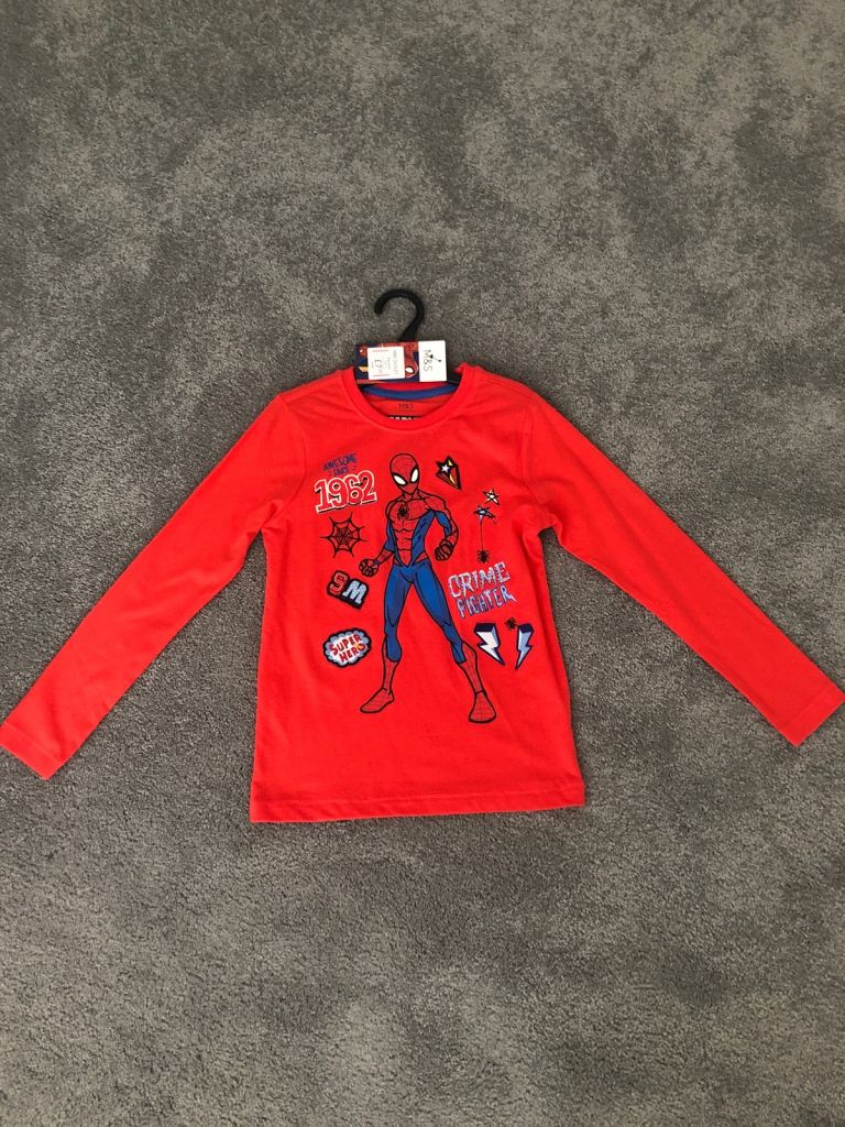 Spider-Man long sleeve top bnwt 5-6 years