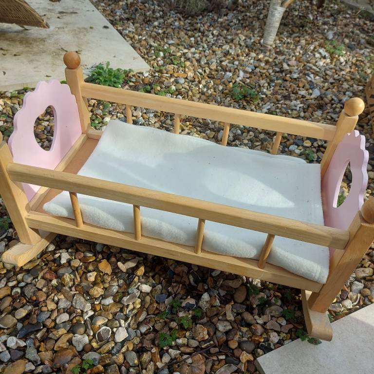 Toy babies cot
